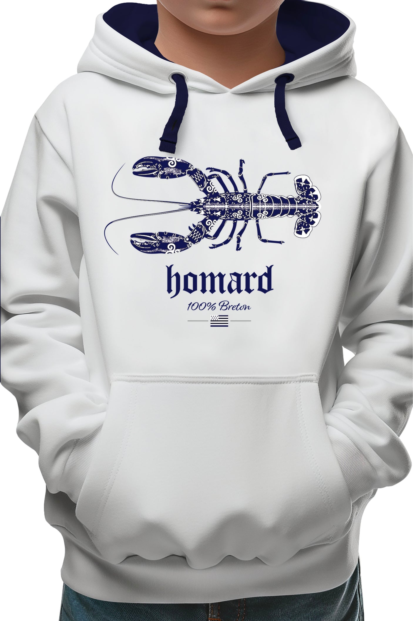 Sweat Enfant Homard 100% breton
