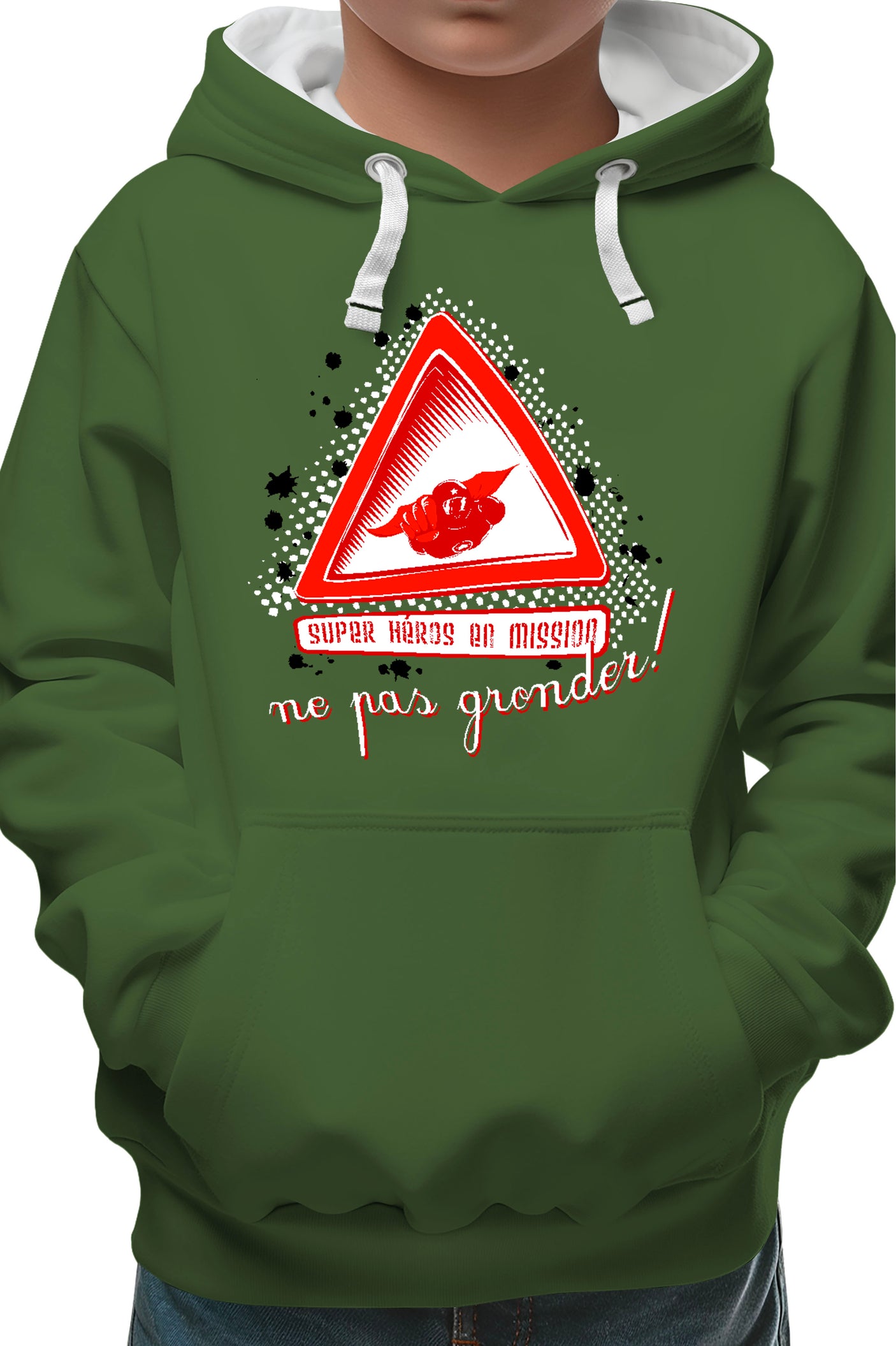 Sweat Enfant SUPER HEROS EN MISSION