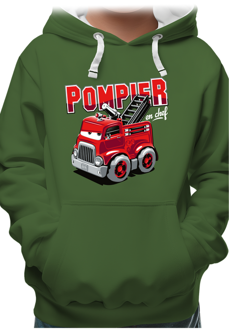 Sweat Enfant Camion de pompier dessin animé