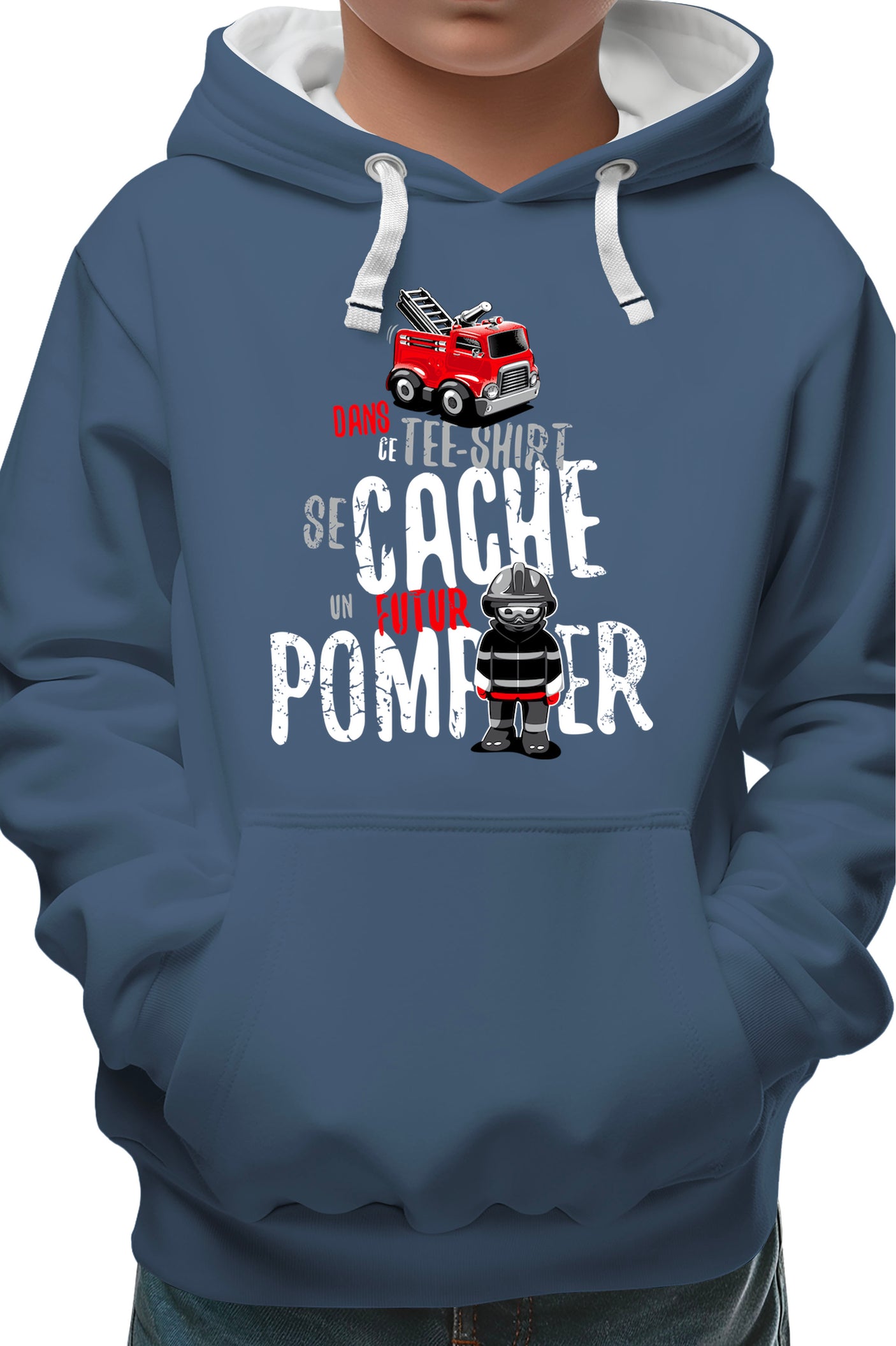 Sweat Enfant Dans ce tee se cache un futur pompier