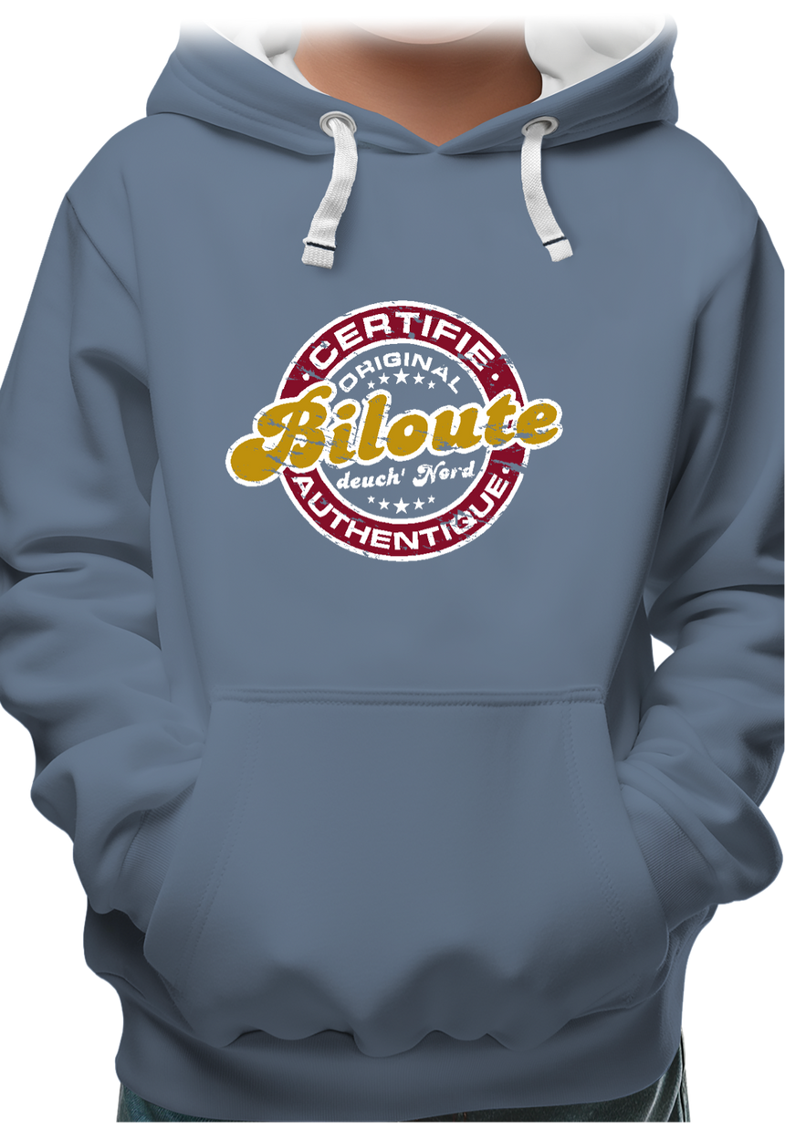 Sweat Enfant Certifié authentique biloute ch'ti