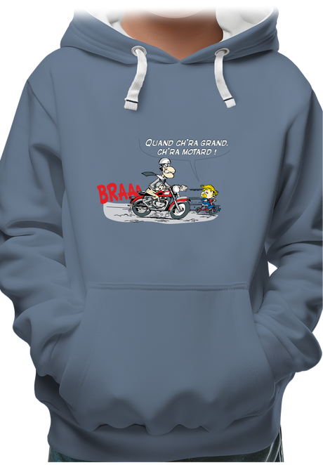 Sweat Enfant Motard et son fils