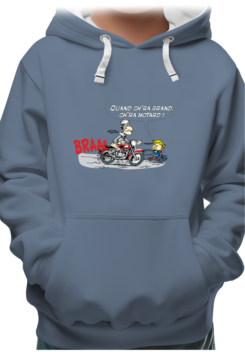 Sweat Enfant Motard et son fils