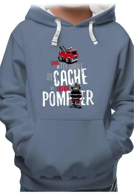 Sweat Enfant Dans ce tee-shirt se cache un futur pompier
