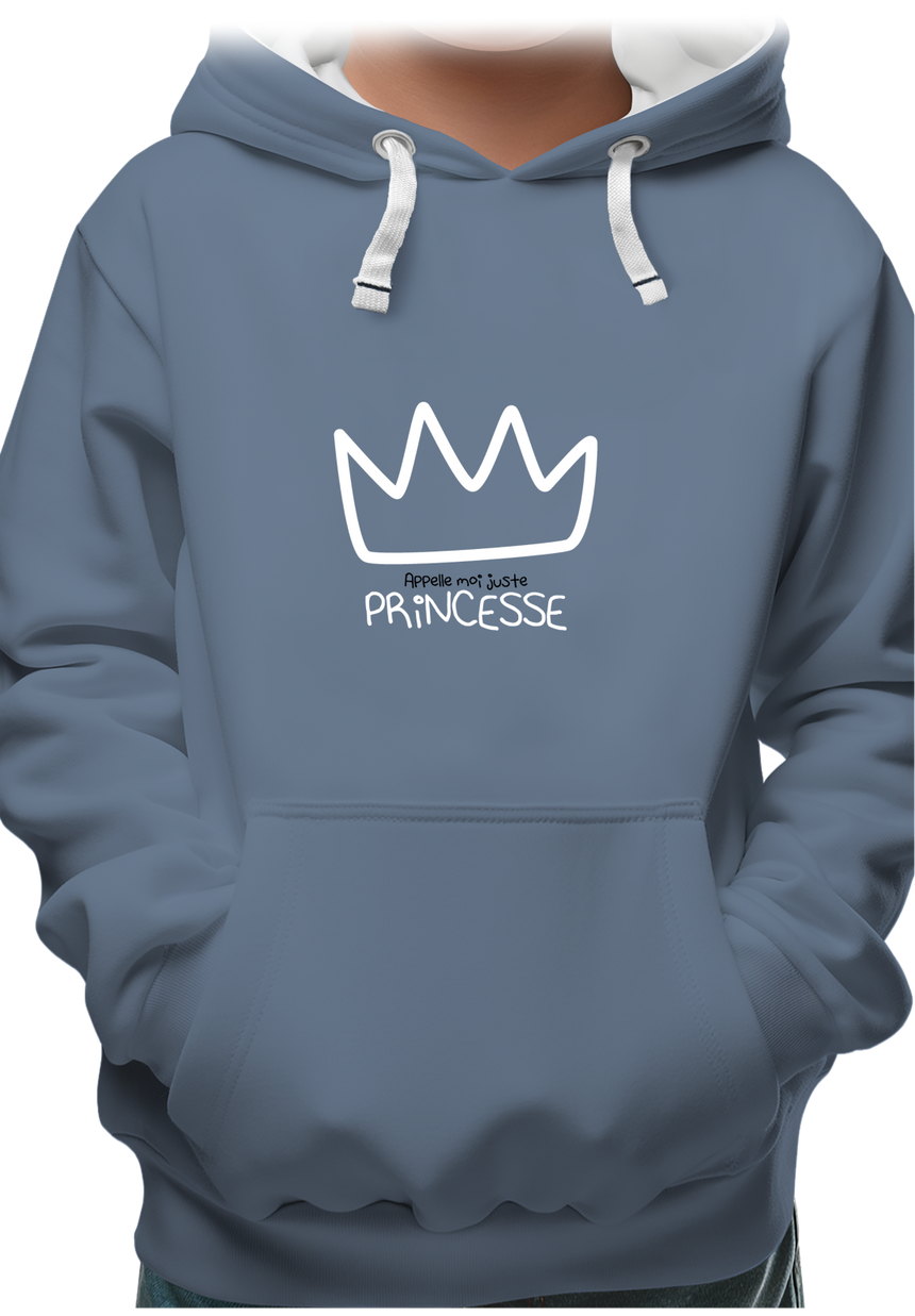 Sweat Enfant Appelle moi juste Princesse