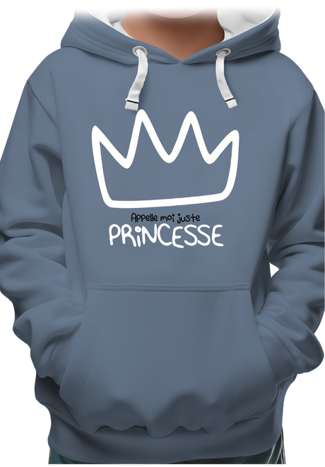 Sweat Enfant Appelle moi juste Princesse