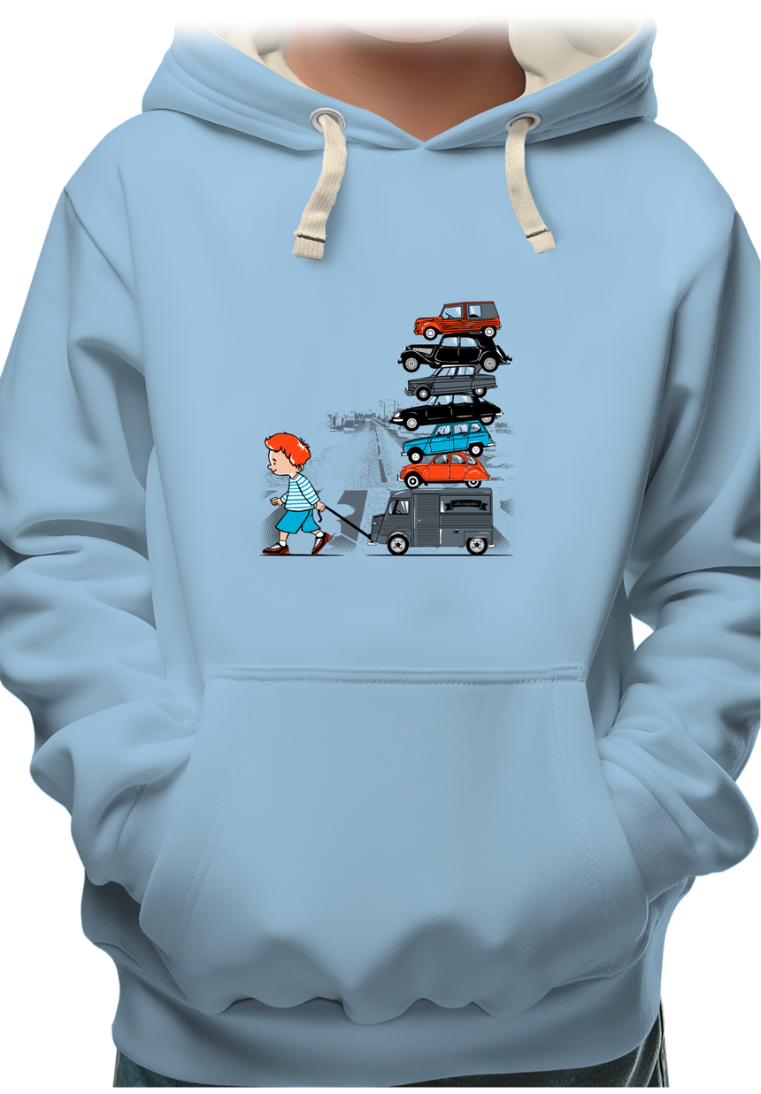 Sweat Enfant Ma french collection de voiture