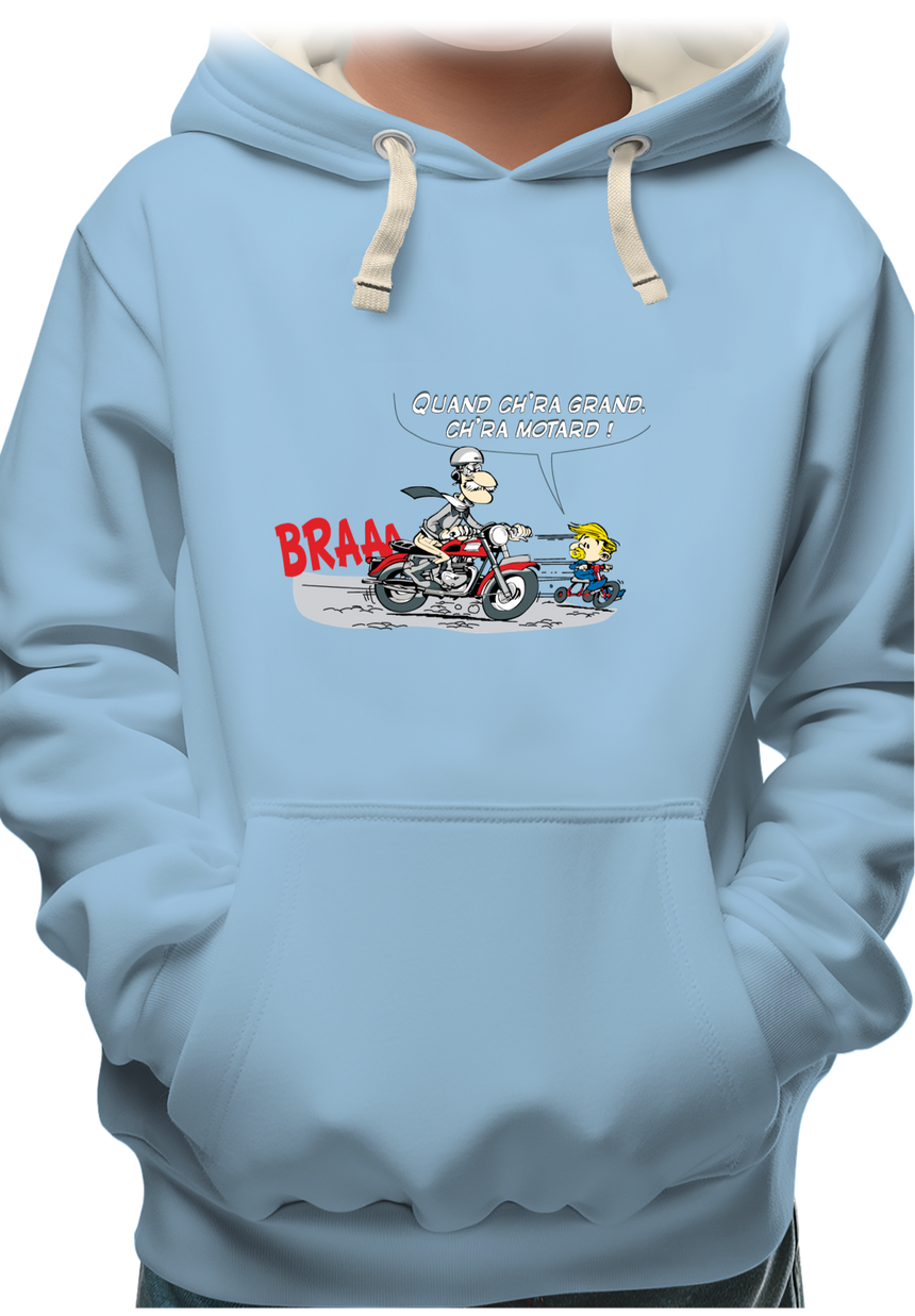 Sweat Enfant Motard et son fils