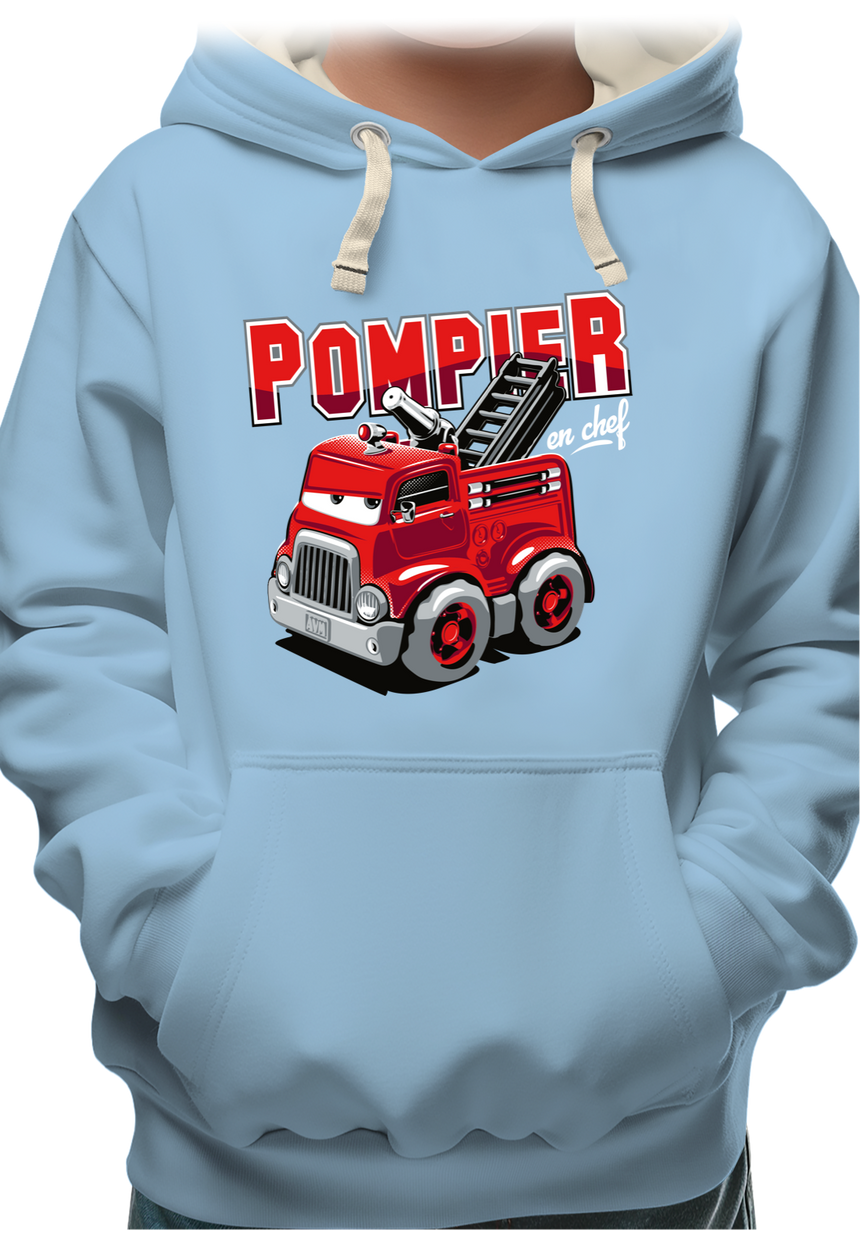 Sweat Enfant Camion de pompier dessin animé
