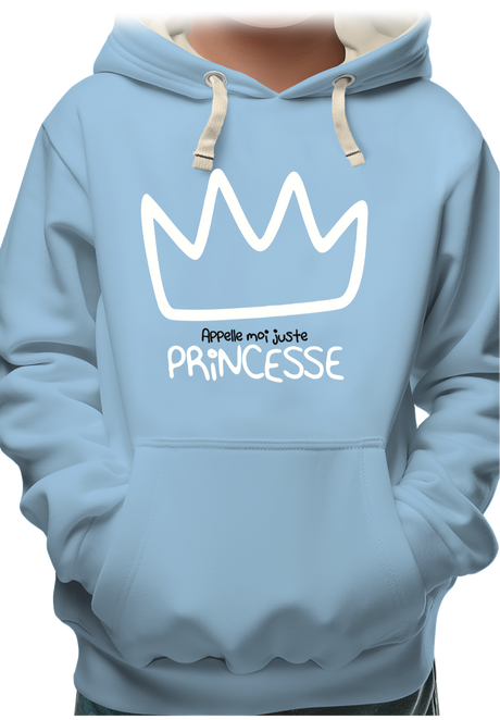Sweat Enfant Appelle moi juste Princesse