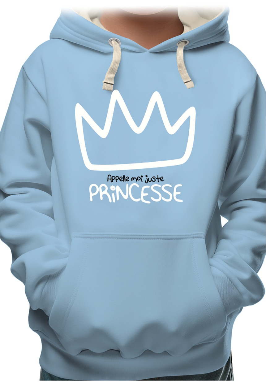 Sweat Enfant Appelle moi juste Princesse