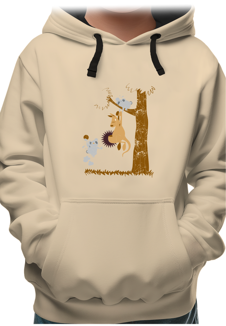 Sweat Enfant Basket kangourou et koala