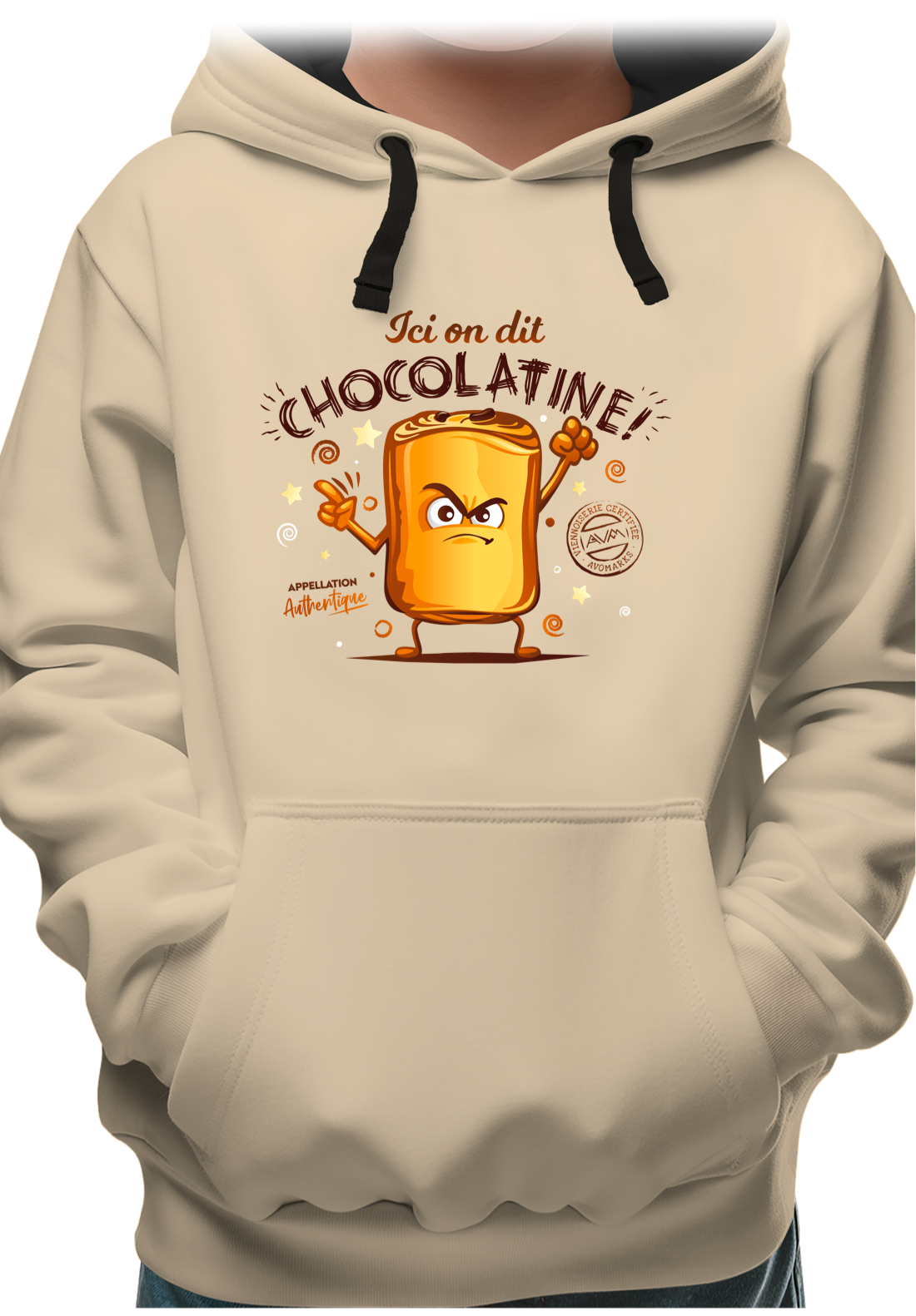 Sweat Enfant Ici on dit chocolatine !