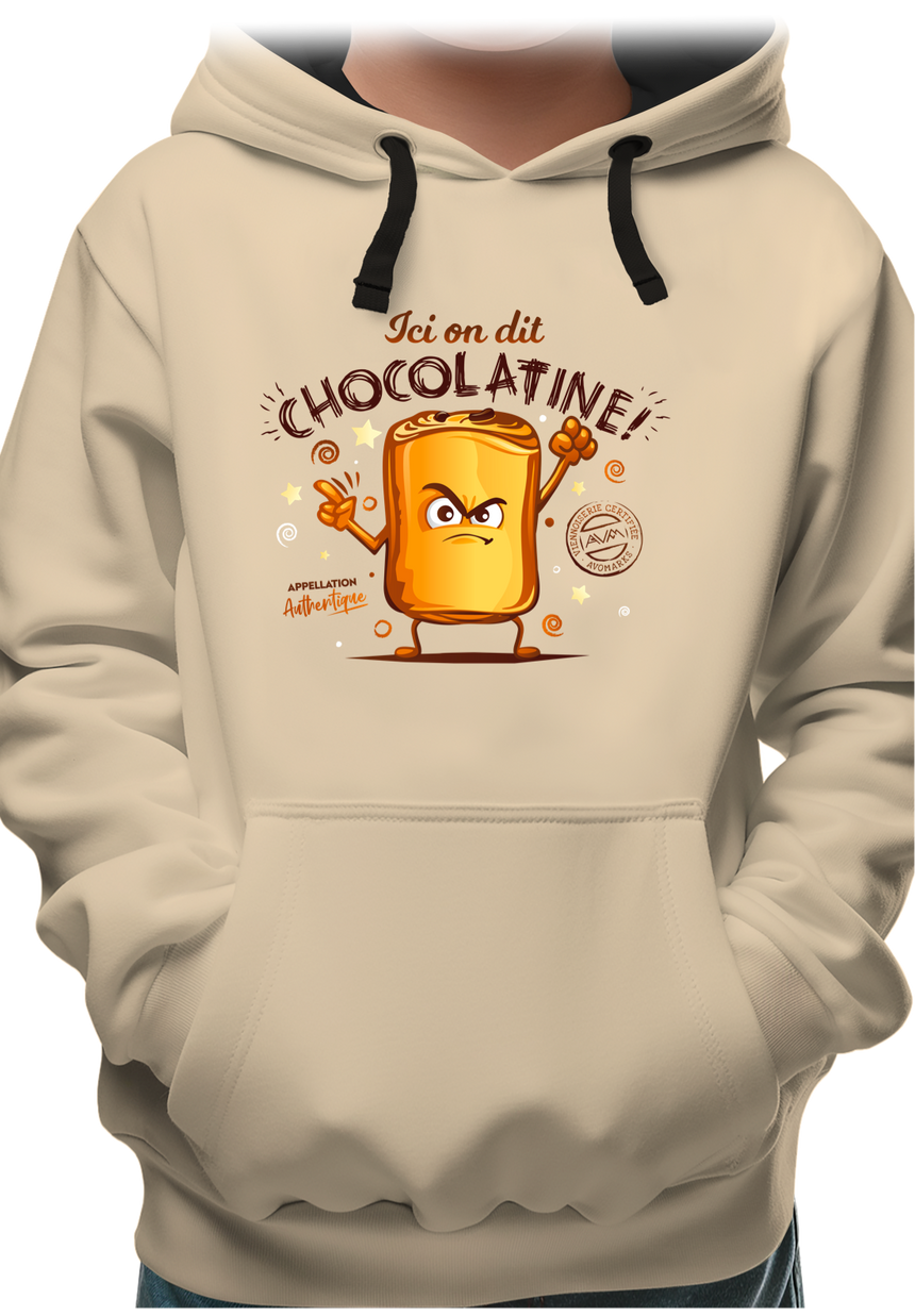 Sweat Enfant Ici on dit chocolatine !