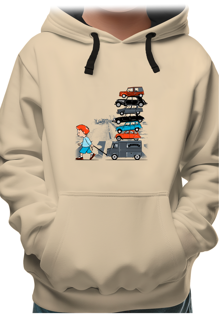 Sweat Enfant Ma french collection de voiture