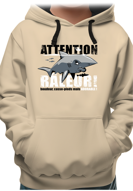 Sweat Enfant Attention requin râleur
