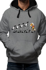 Sweat Adulte Fin De Cavale zebre et cheval
