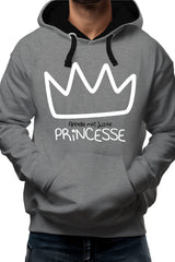 Sweat Adulte Princesse Couronne appelle moi juste