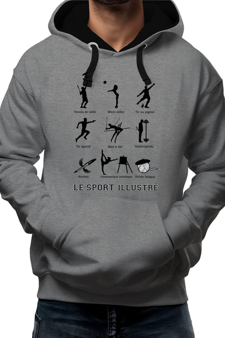 Sweat Adulte Sport Illustre