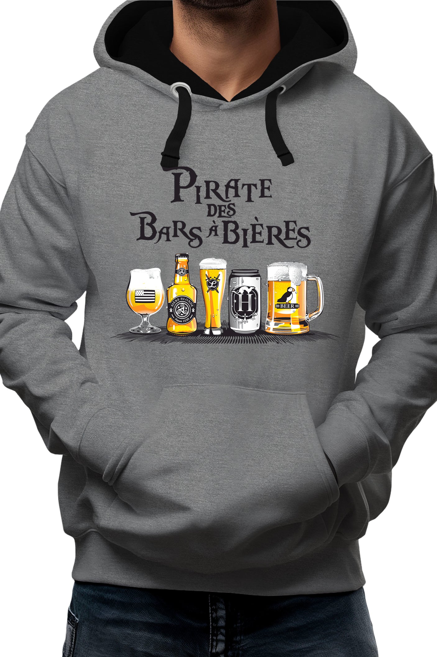 Sweat Adulte Pirates des bars a bieres