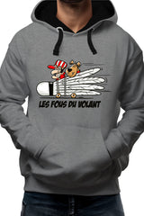 Sweat Adulte Les fous du Volant de badminton