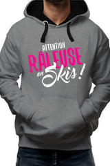 Sweat Adulte Attention râleuse en ski