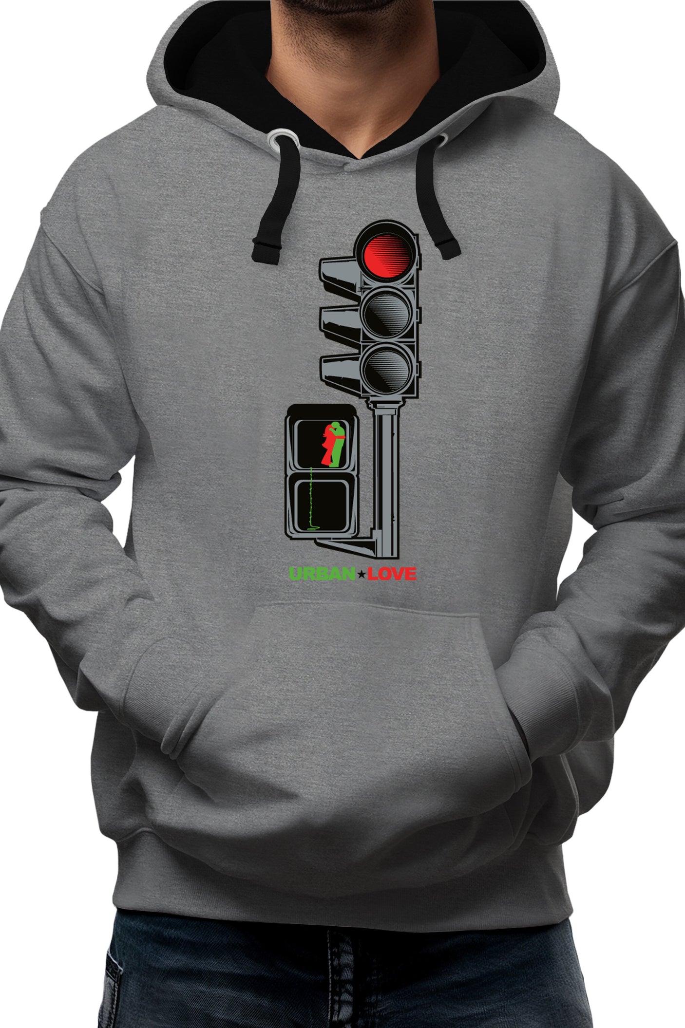 Sweat Adulte Feu Tricolore Des Amoureux