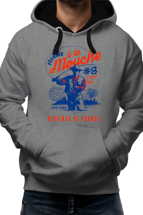 Sweat Adulte Pêcheur à la mouche