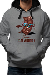 Sweat Adulte Des Abdos en tablette de chocolat
