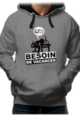 Sweat Adulte Besoin de vacances