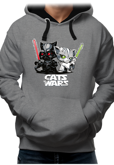 Sweat Adulte Cats Wars, le coté obscur des chats