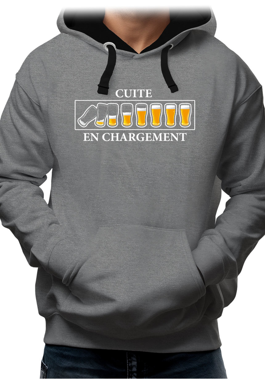 Sweat Adulte Alcool, Cuite en chargement avec de la bière