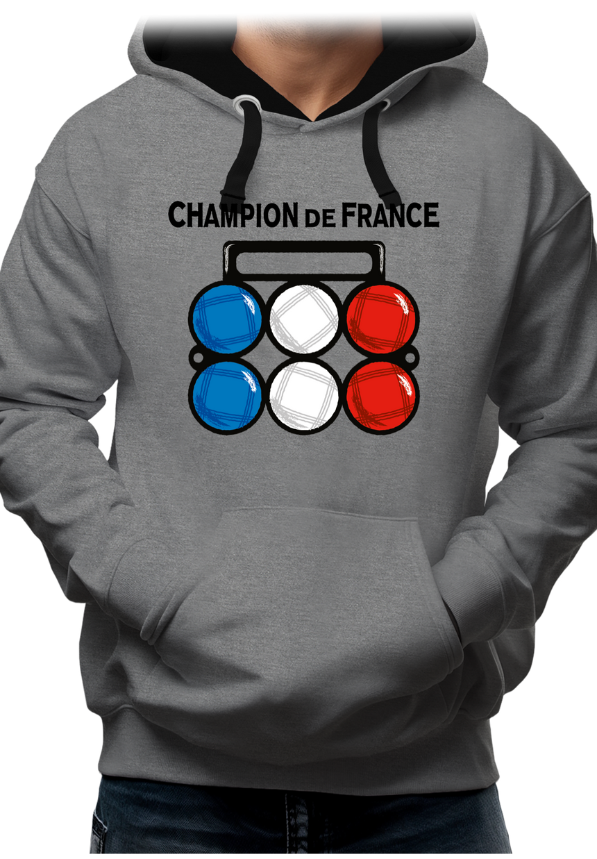 Sweat Adulte Champion de France de pétanque