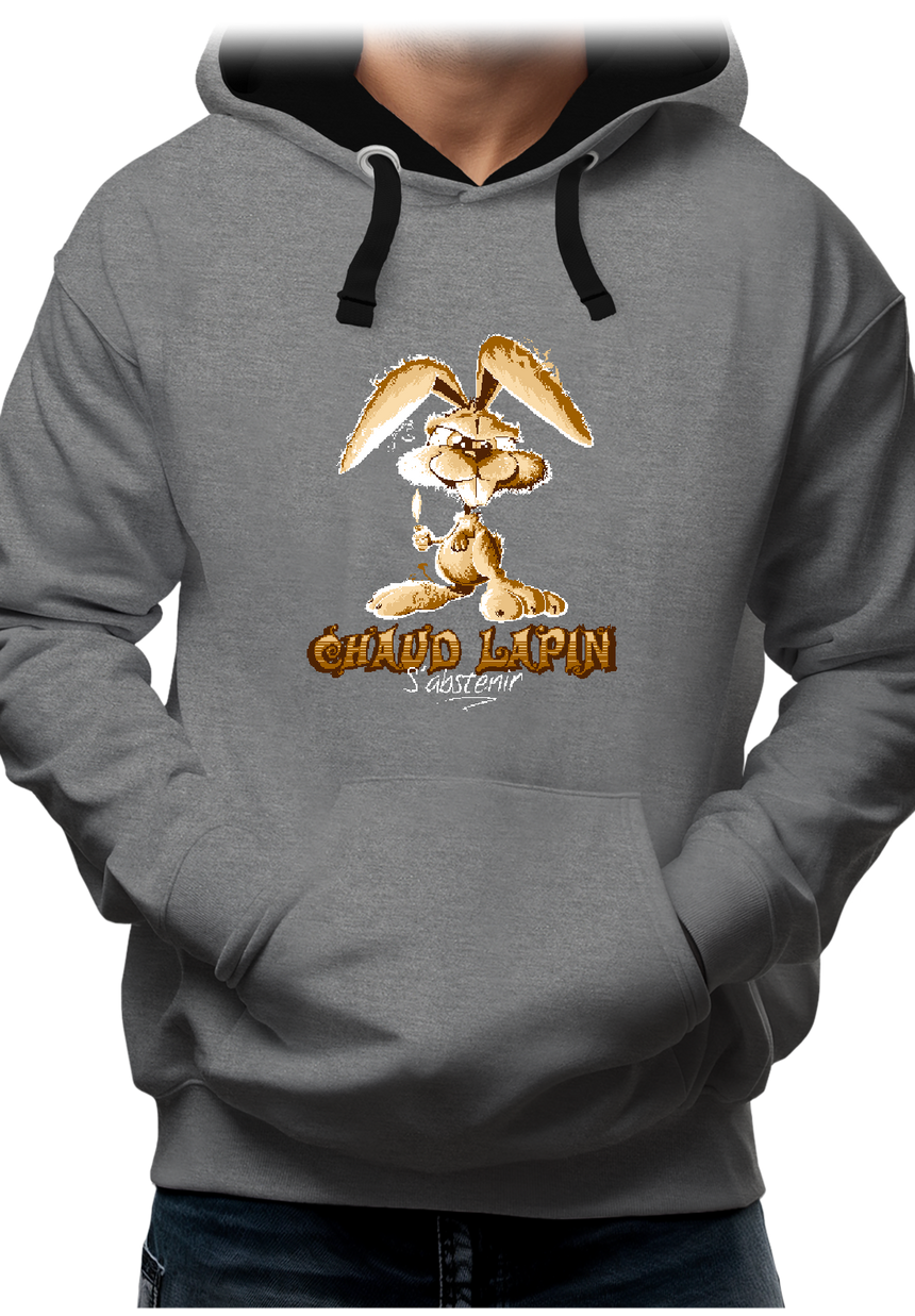 Sweat Adulte Chaud lapin s'abstenir