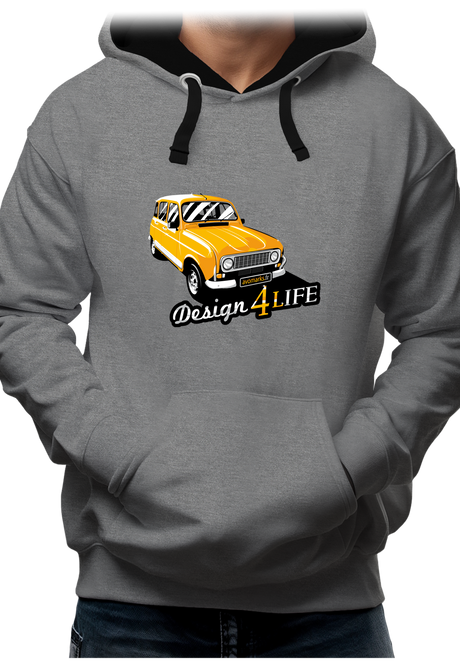 Sweat Adulte Voiture Design 4L