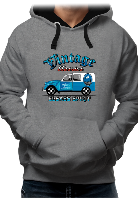 Sweat Adulte Voiture 2CV made in Alsace