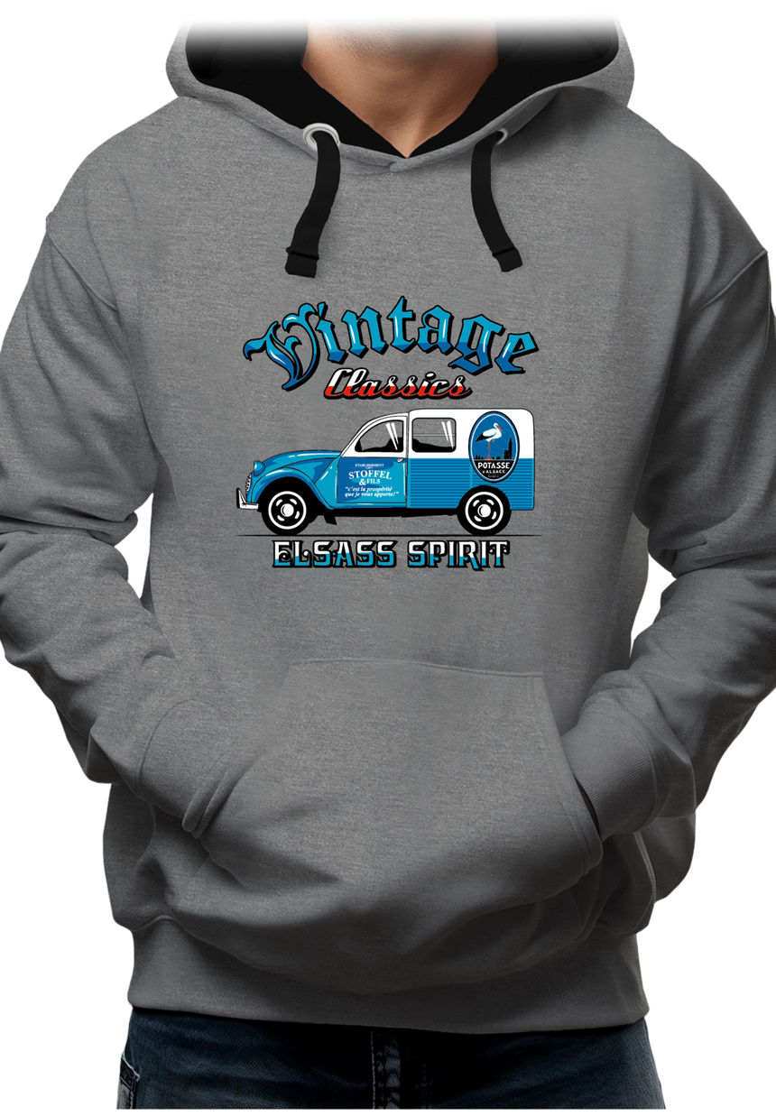 Sweat Adulte Voiture 2CV made in Alsace