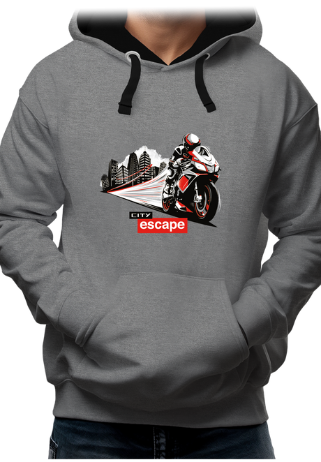 Sweat Adulte Milan city escape en moto