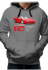 Sweat Adulte F40 le V8 iconique