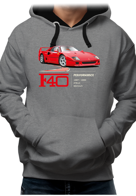 Sweat Adulte F40 le V8 iconique