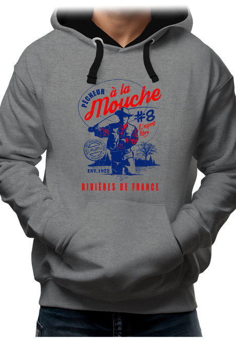 Sweat Adulte Pêcheur à la mouche