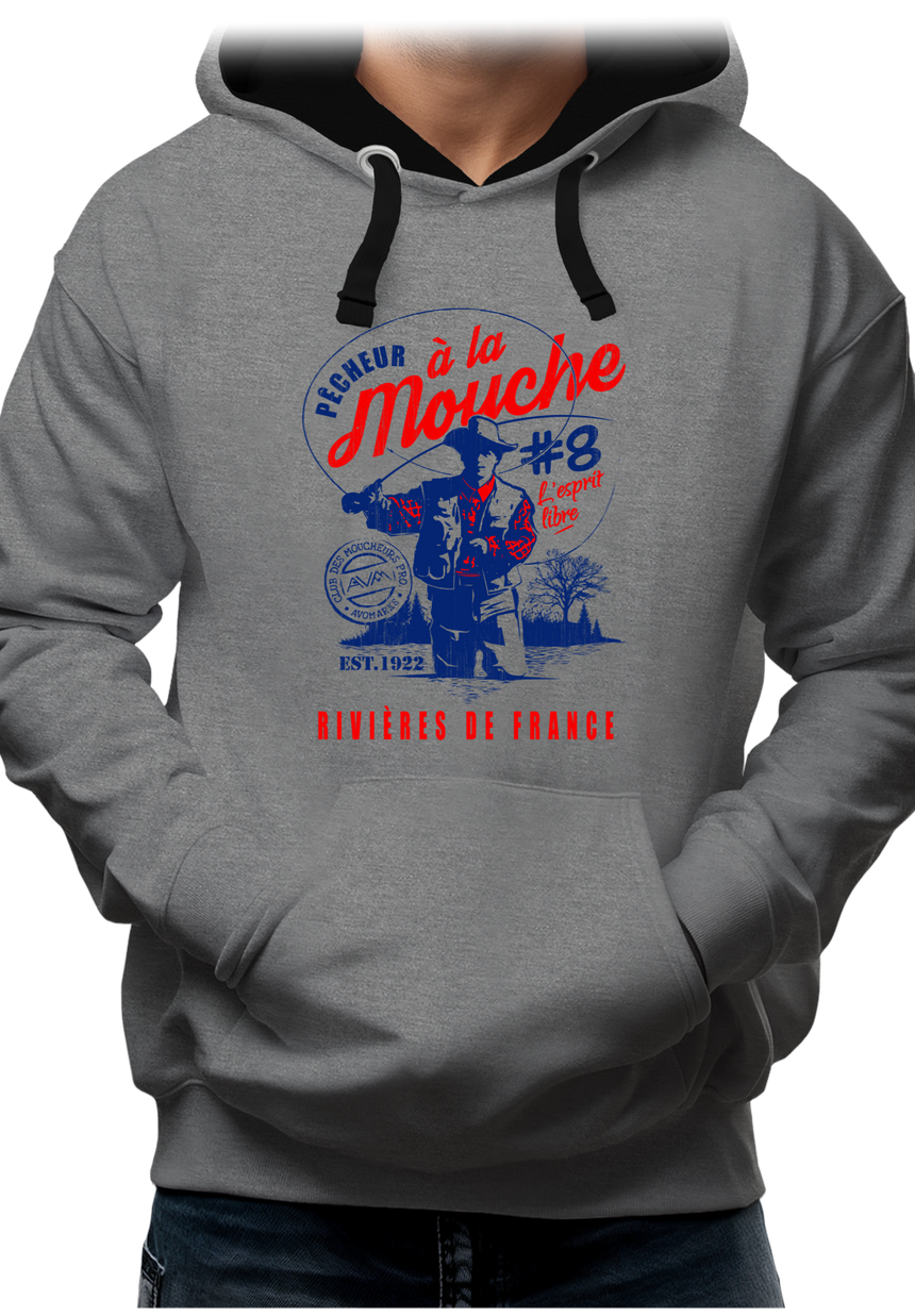 Sweat Adulte Pêcheur à la mouche