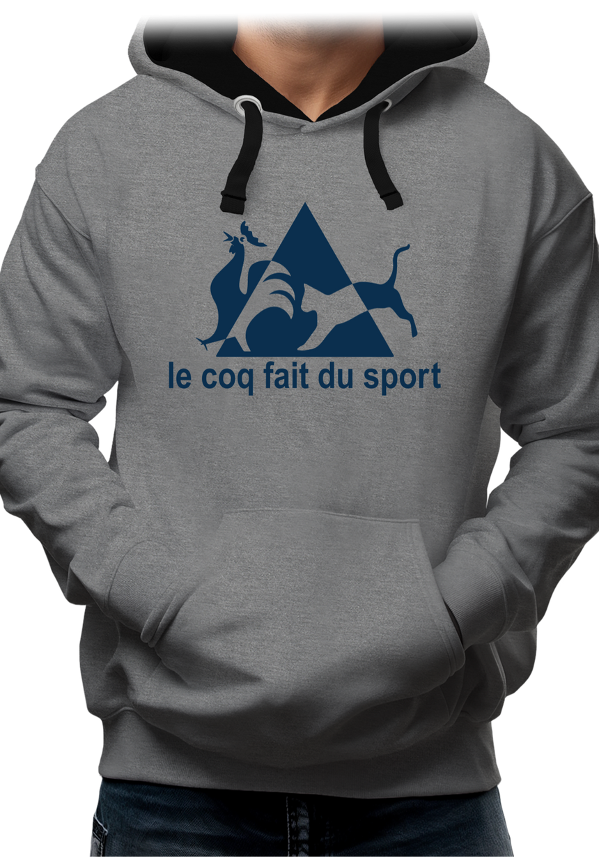 Sweat Adulte Le coq forcé au sport