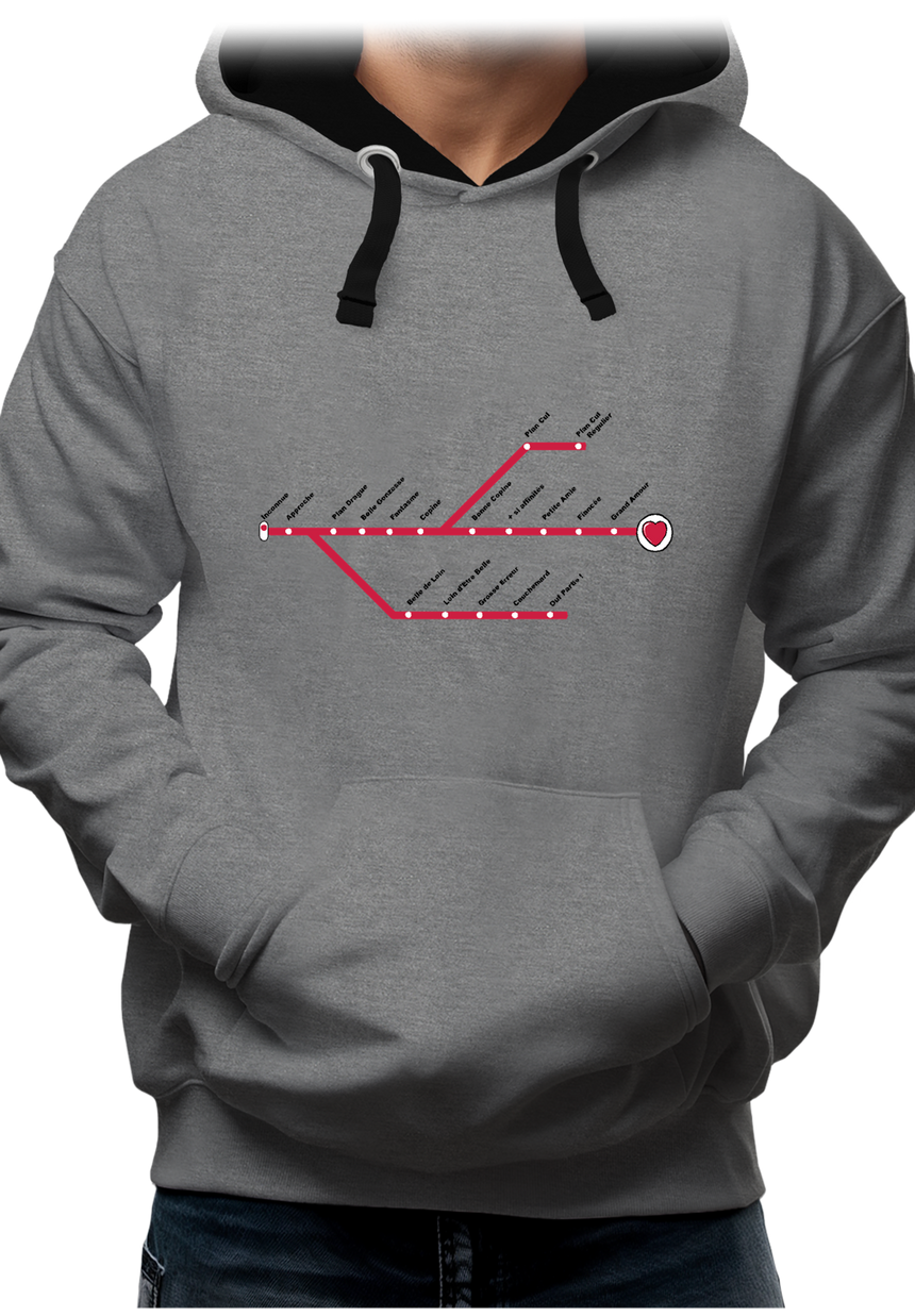 Sweat Adulte Love Line Homme