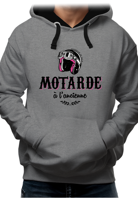 Sweat Adulte Motarde à l'ancienne
