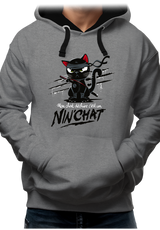 Sweat Adulte Mon chat déchire tout c'est un ninja