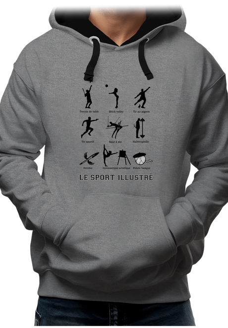 Sweat Adulte Sport Illustré