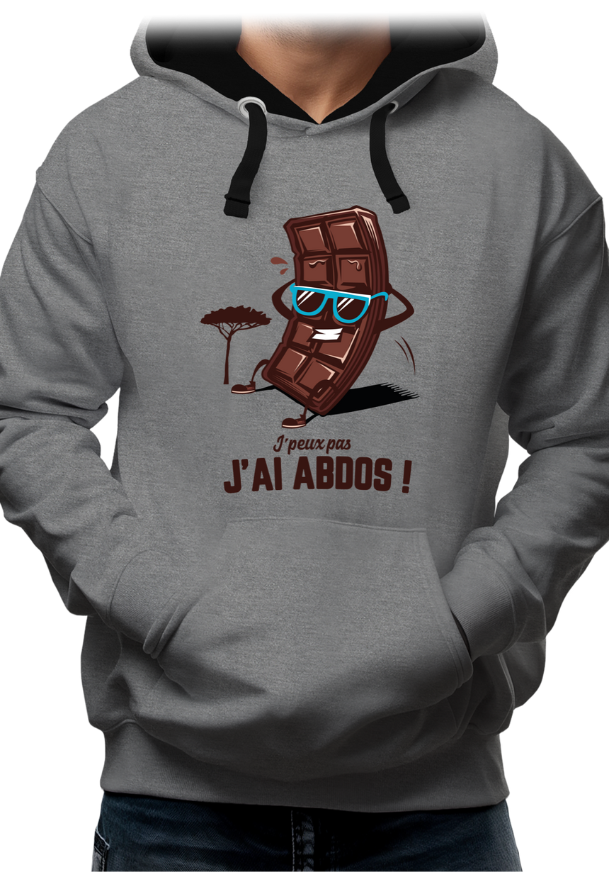 Sweat Adulte J'peux pas j'ai abdos