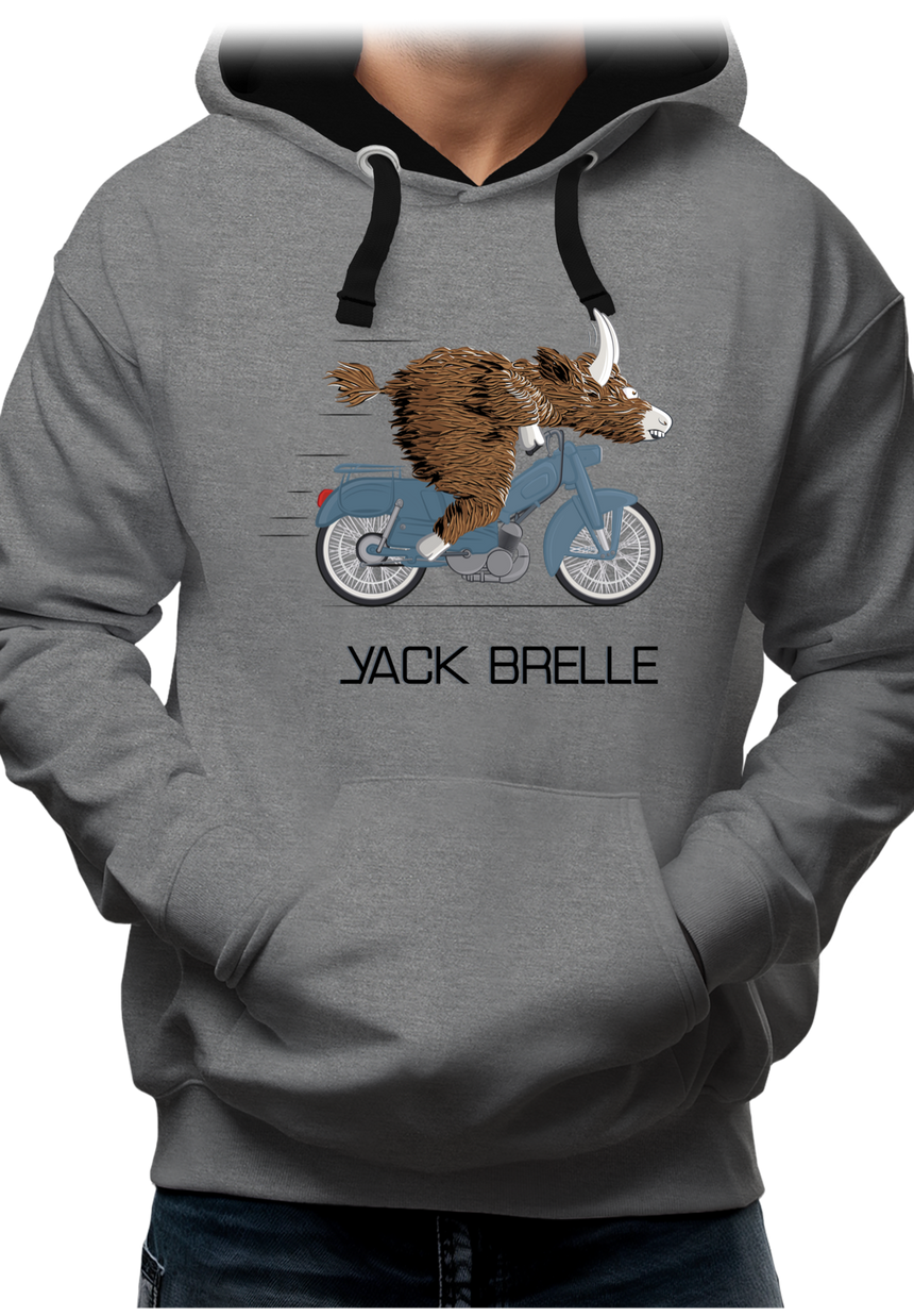 Sweat Adulte Yack Brelle en moto