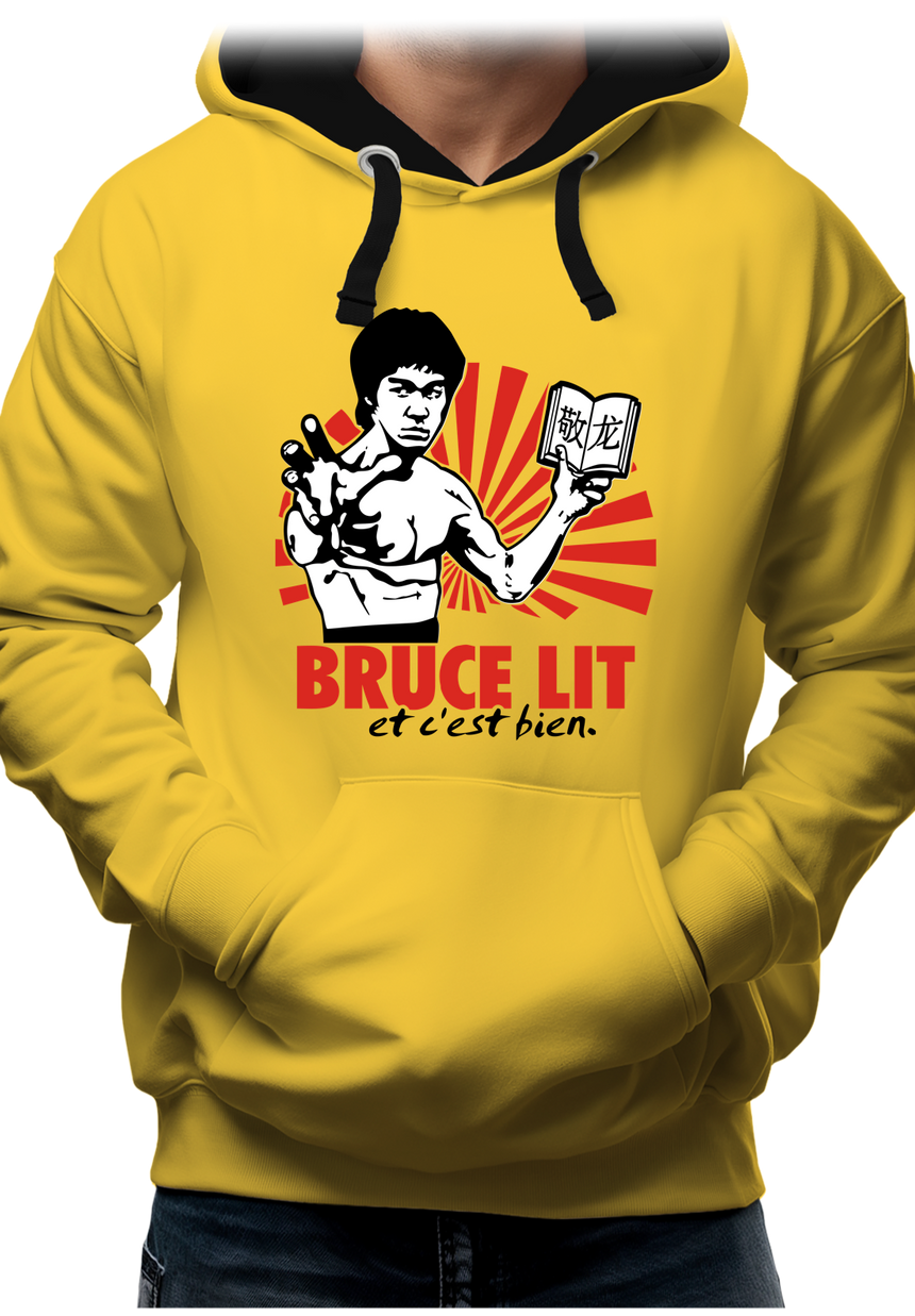 Sweat Adulte Bruce Lit et c'est bien